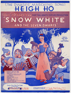 Heigh Ho
(The Dwarfs' Marching Song)  from Snow White and the Seven Dwarfs 1938